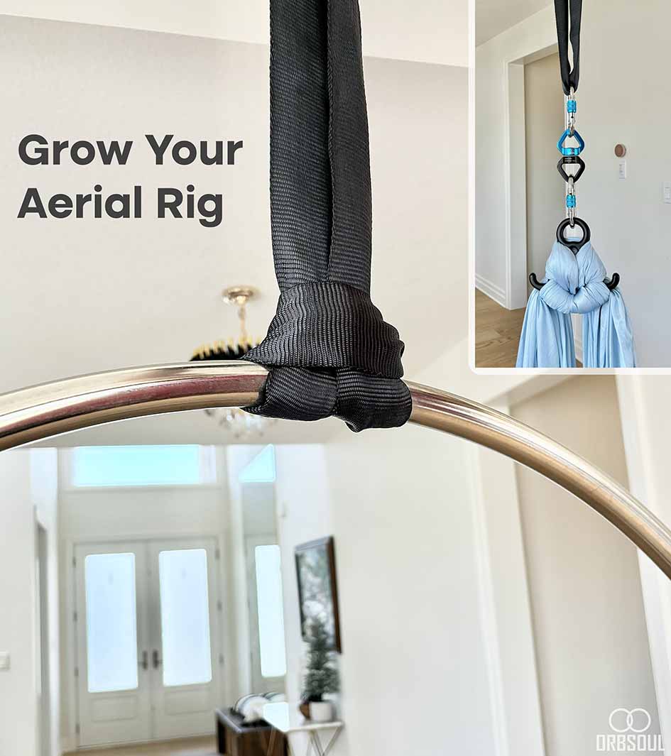 Aerial Rigging Round Sling used for aerial silks and aerial hoop