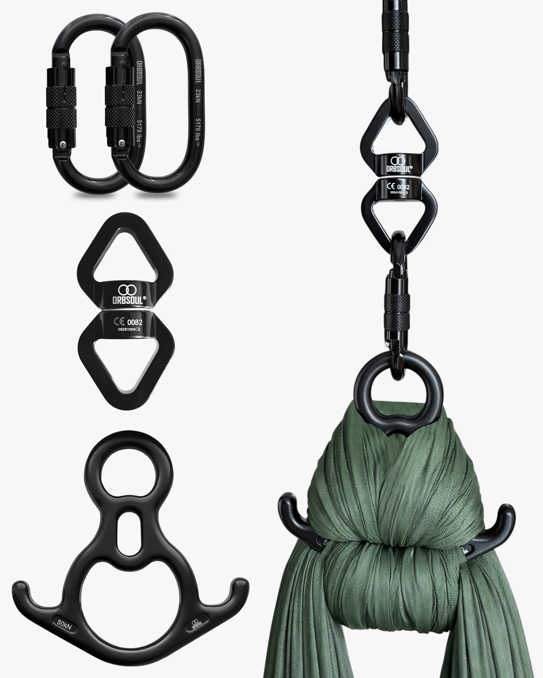 Orbsoul Summit Aerial Silks Rigging Set | Premium Aerial Hardware
