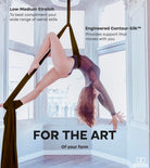 Aerial silks fabric. Low to medium stretch. For the art of your form