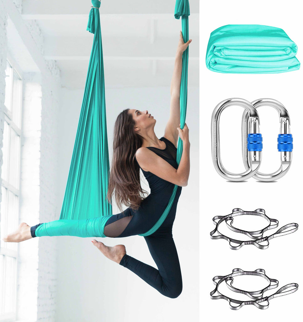 Yoga Hammock 5.5 Yards (5m) Complete Kit - Pure Sky – Orbsoul